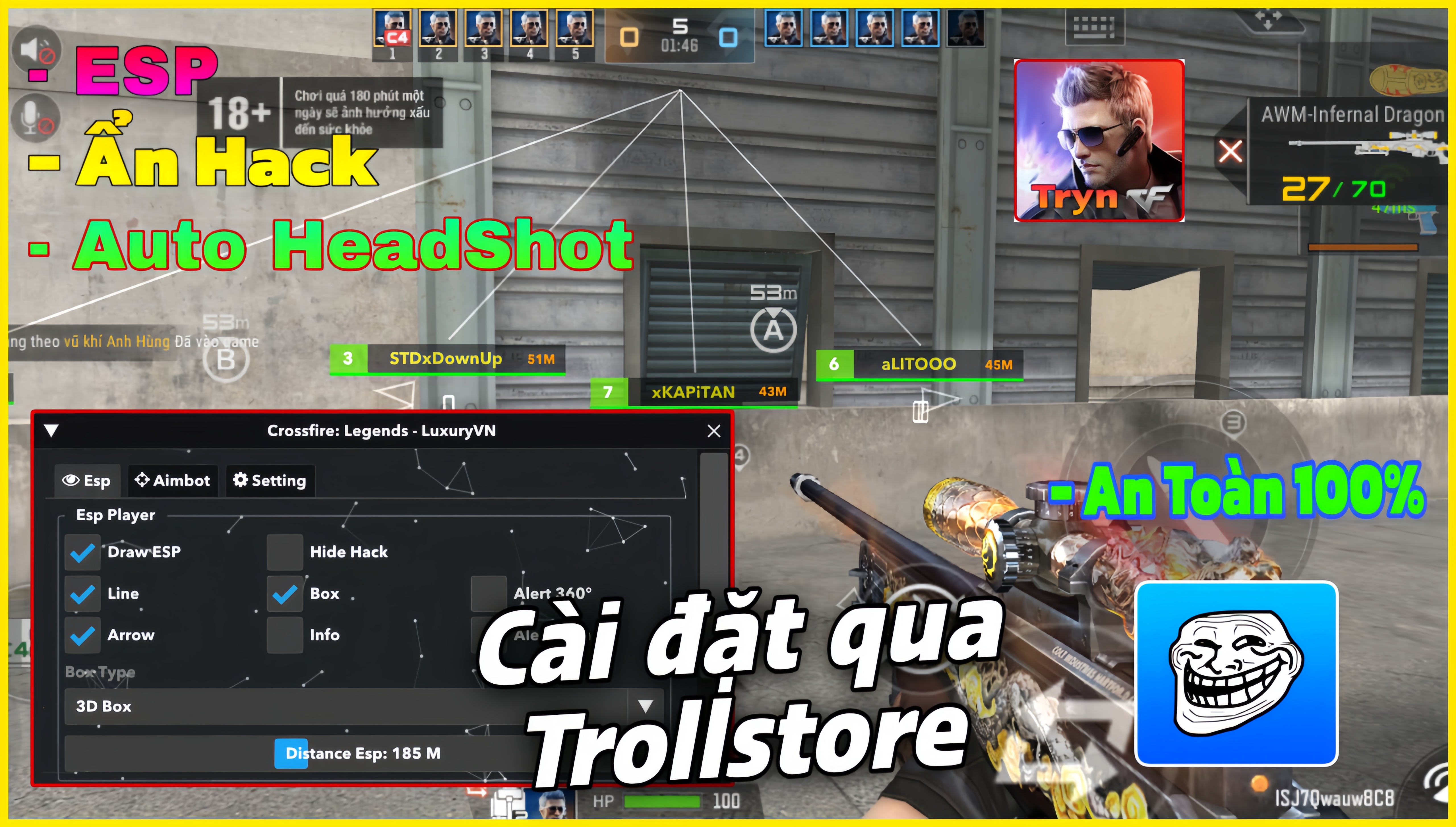 Hack CFL IOS Cài Đặt Qua TrollStore