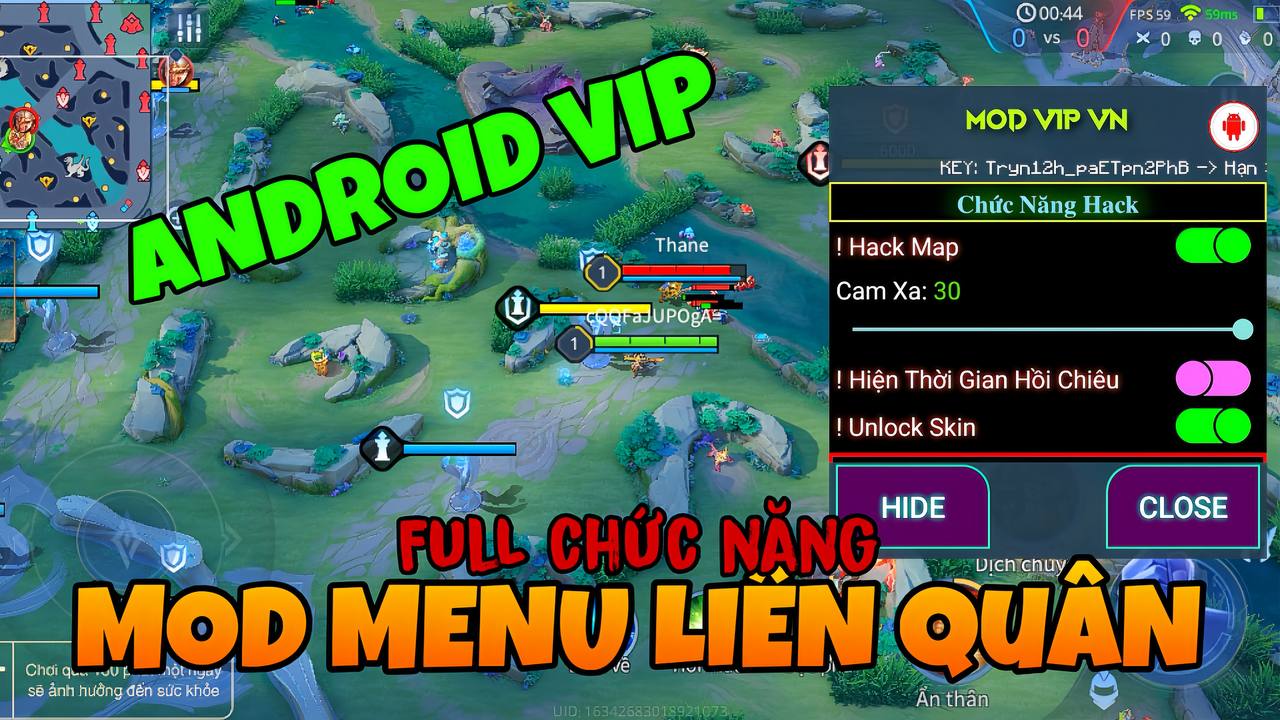 Hack Map Liên Quân Android bản VIP